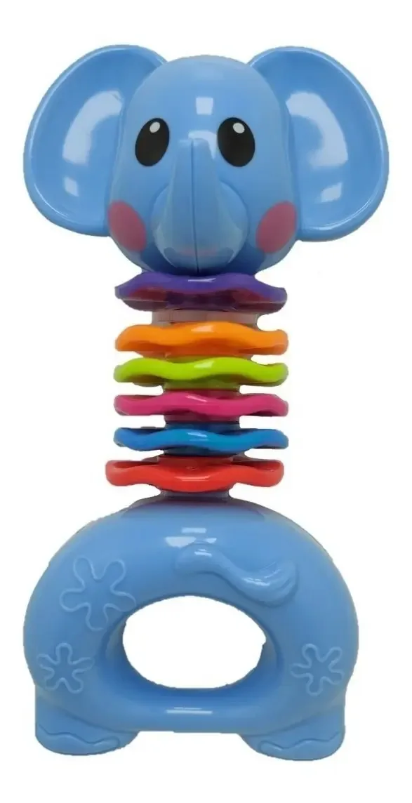 Chocalho Divertido Para Bebês Kitstar Cor Elefante