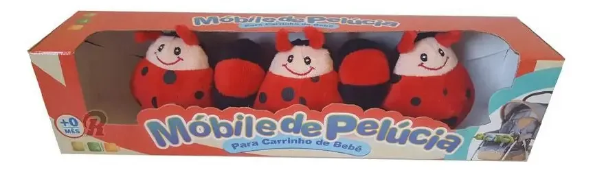 Móbile De Carrinho De Pelúcia Joaninha - Kitstar