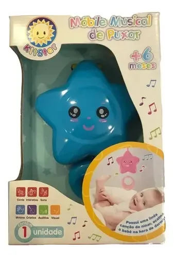 Mobile Musical Estrela De Puxar Sortido 8247 Kitstar