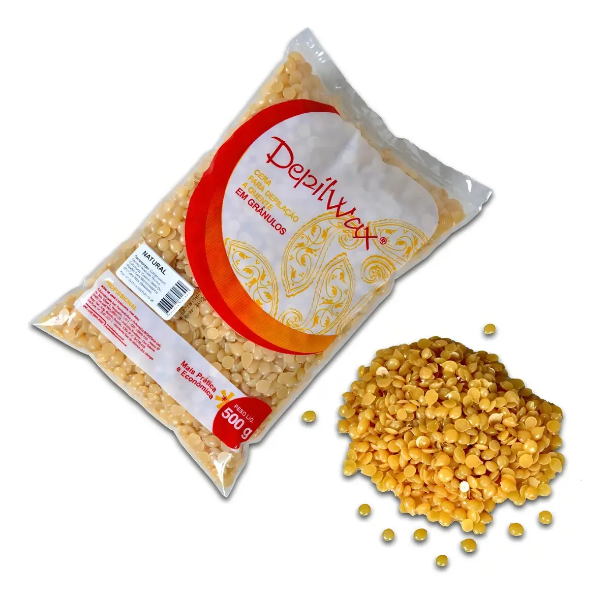 Cera Depilwax Granulos 500g Natural/mel