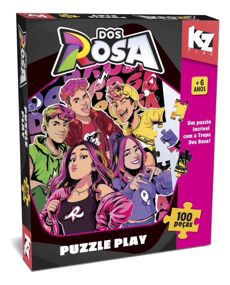 Puzzle Play 100 Pecas Dos Rosa