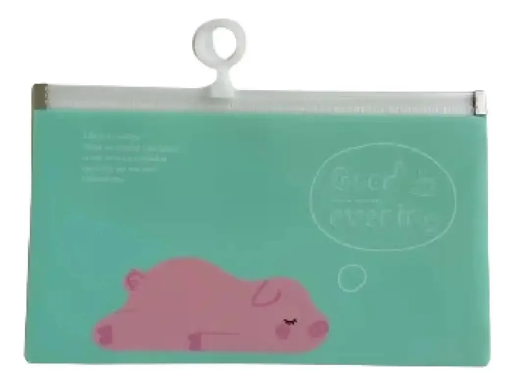 Necessaire Bichinhos Plástico Lavável 4 Modelos 13x20.4cm