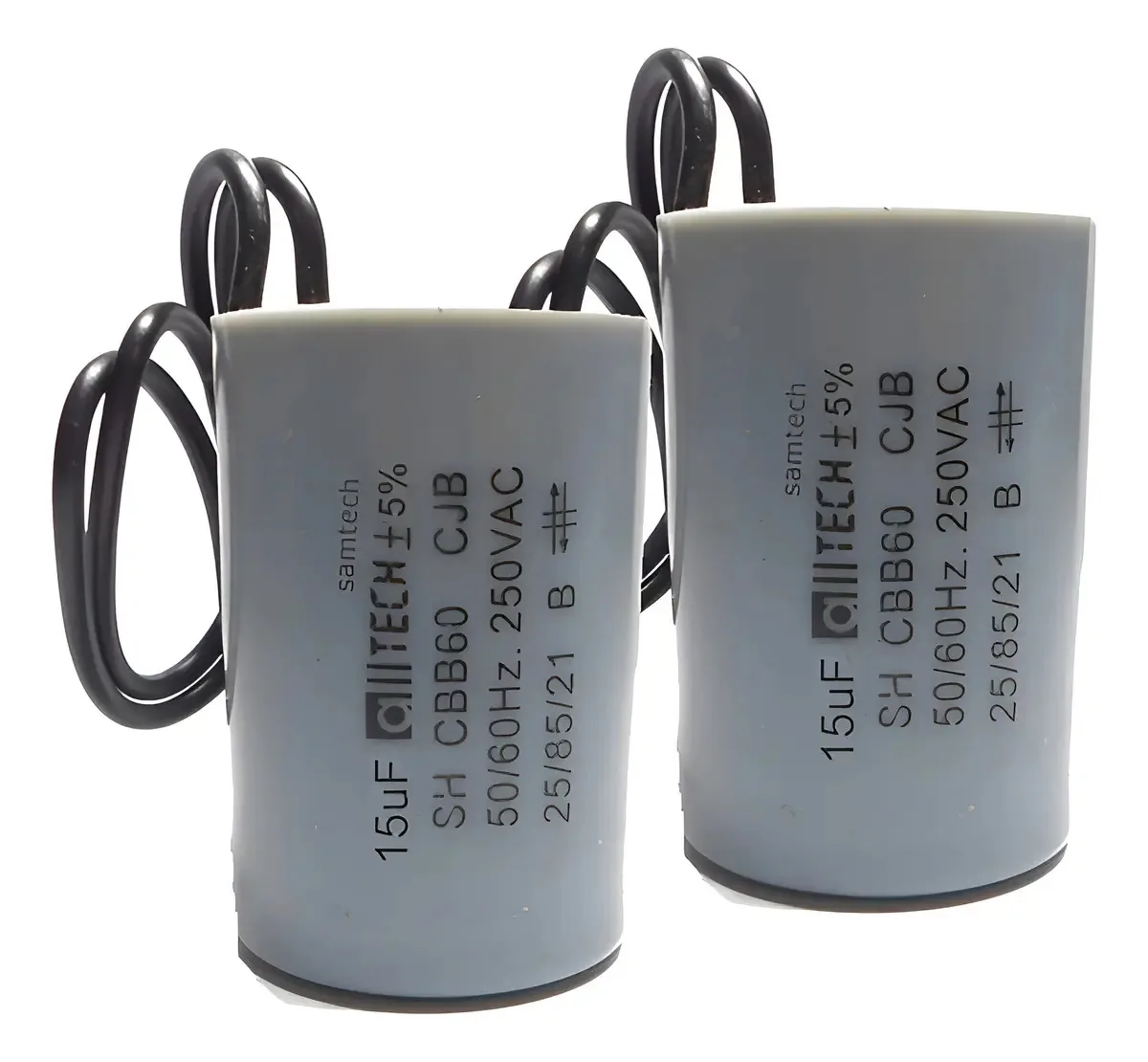 Capacitores 15uF 250V Alltech para Motor Portão Automático