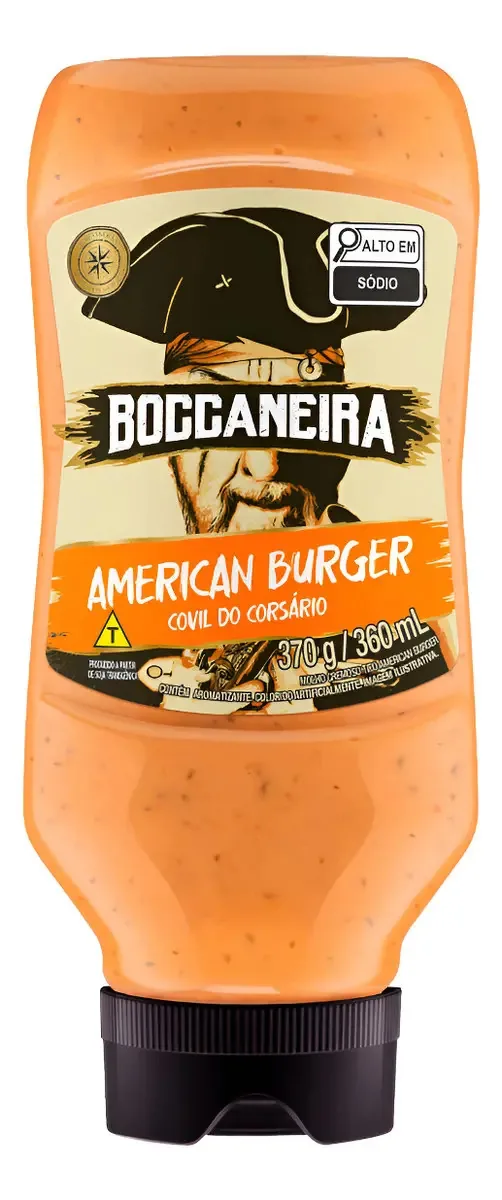 Molho American Burguer Boccaneira 370g