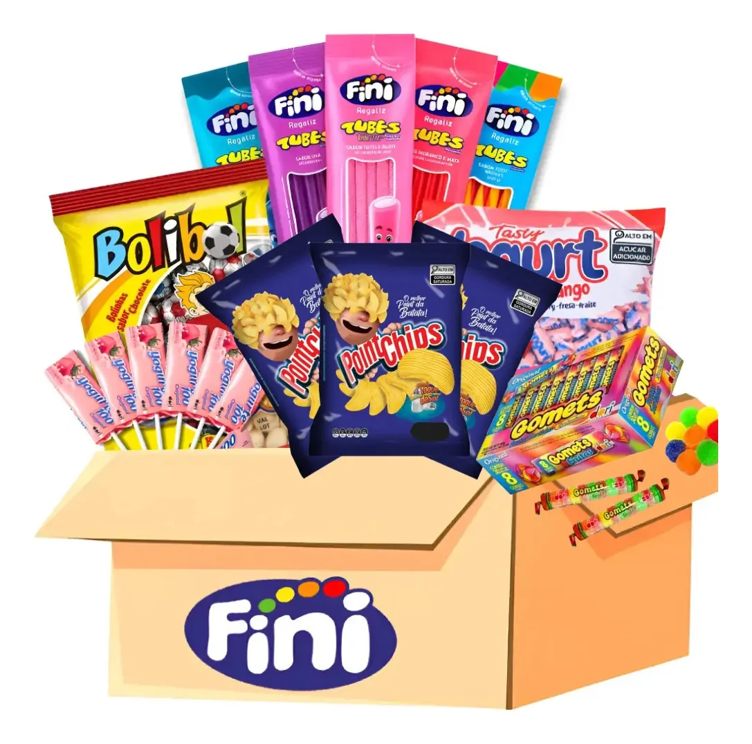 Kit 60 Itens P/ Sacolinha Surpresa Festa Doces Guloseimas