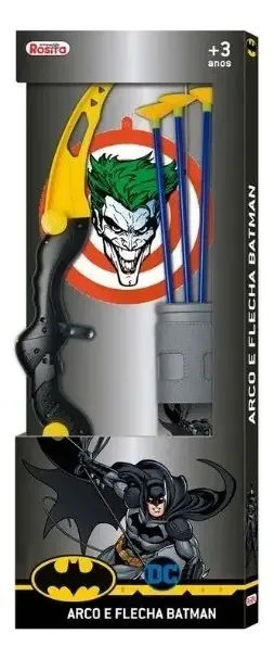 Arco E Flecha De Dardos Com Alvo Batman - Rosita 9512 Cor Amarelo