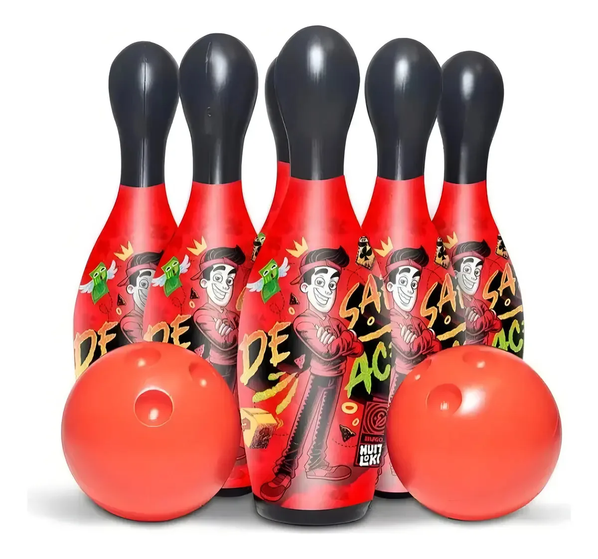 Brinquedo Jogo Boliche Enaldinho Rosita Plástico