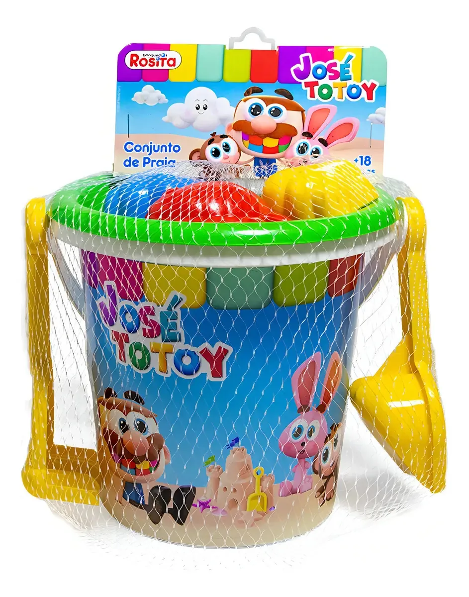 Conjunto Balde De Praia Com Pás Forminhas José Toytoy