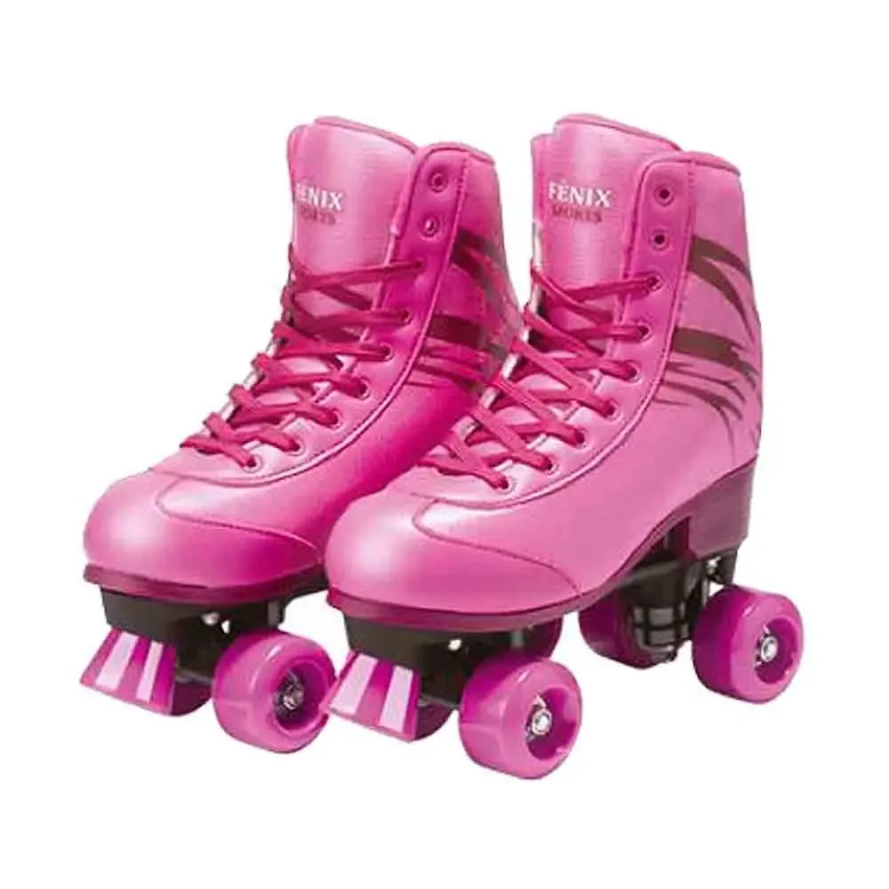 Patins Quad Roller Rosa Rl06 Numeração 39/42