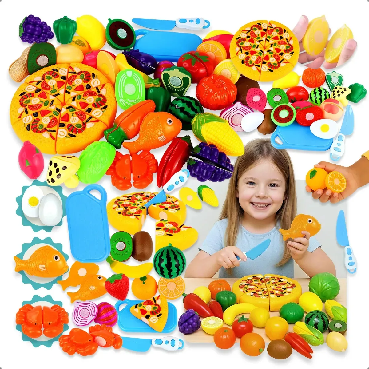 Brinq Corta Pizza/sand Pica Pau 19pcs