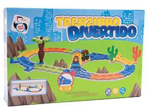 Brinq Trenzinho Divertido Pista Grande Pi3882