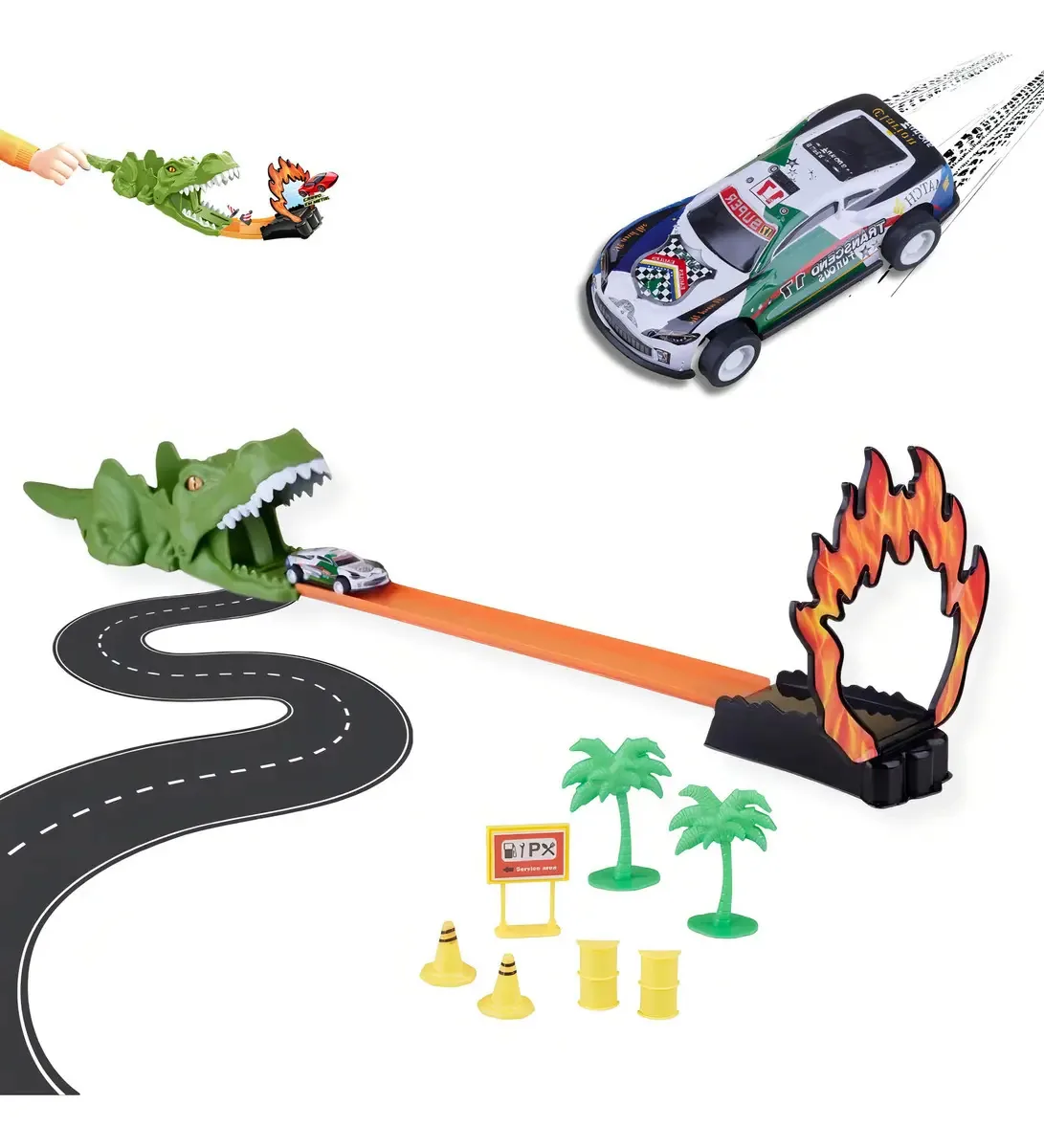 Pista Radical Shark/dino 7896464741978