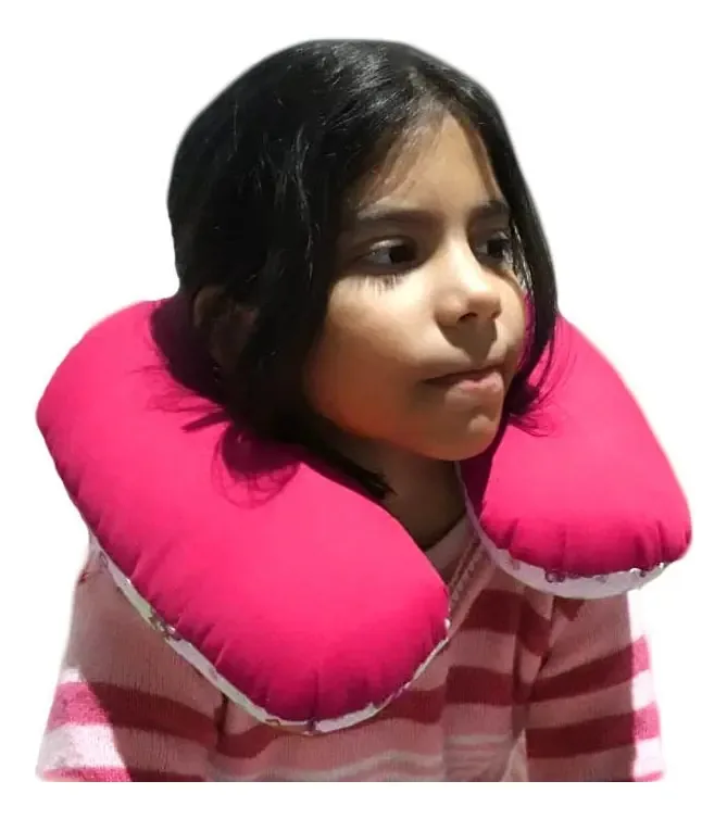 Almofada - Protetor Para Criança Pescoço Cabeça Cor Fúcsia
