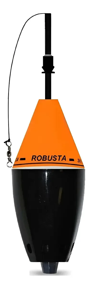Boia Pesca Cevadeira Robusta Amortecedor 65gr Jr Pesca Cores Cor Laranja