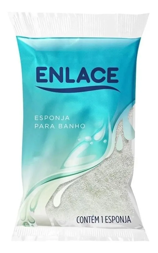 Esponja Para Banho Enlace Com 1 Unidade Cor Violeta