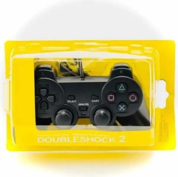 Controle Alinee Dualshock PS2 Com Fio USB Preto Para PlayStation 2