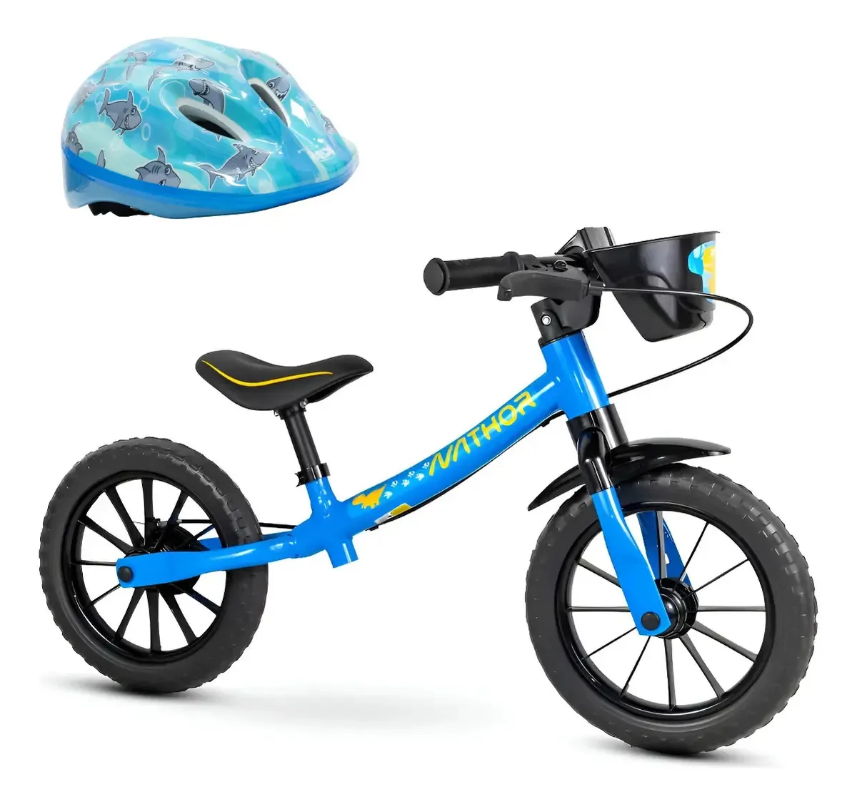 Bicicleta Equilíbrio Balance A12 Sem Pedal Kit Com Capacete