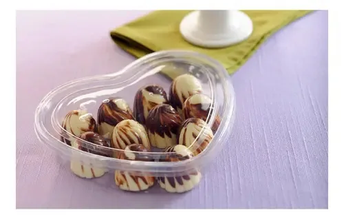 15 Embalagem Coração 260ml Doces Salgados Empreenda E Inove Cor Cristal