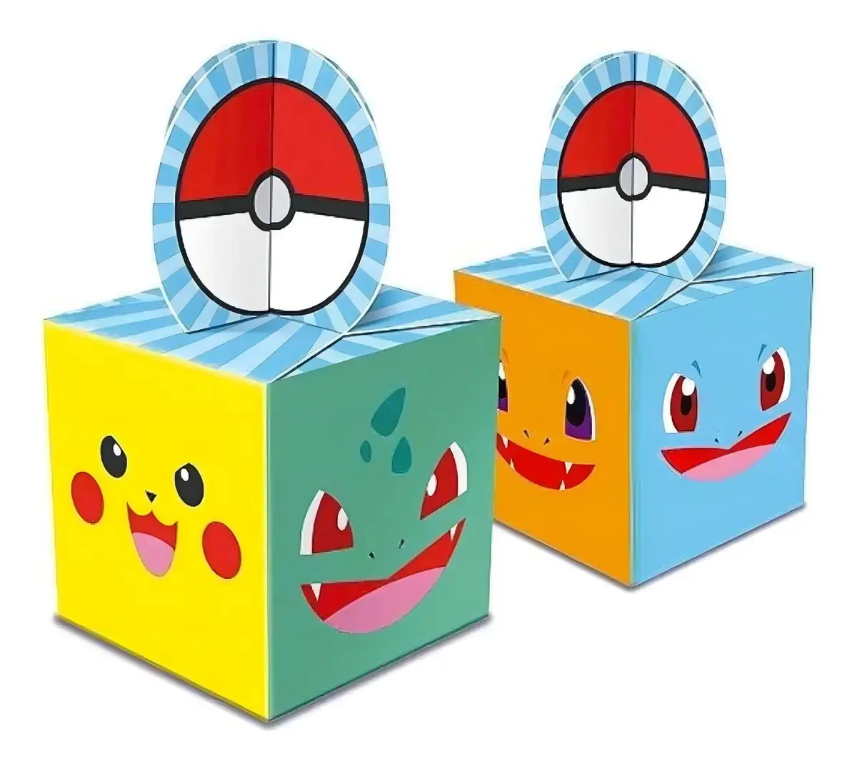 Caixa Lembrancinha Pocket Monsters C/8
