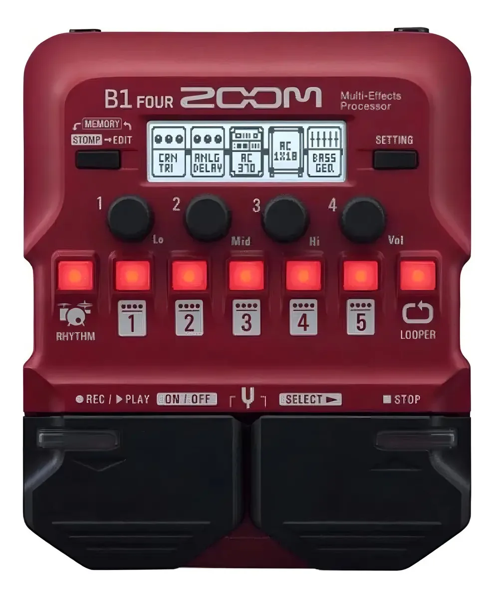 Pedal Zoom B1 Four - Ampeg, Fender, 60+ Efeitos