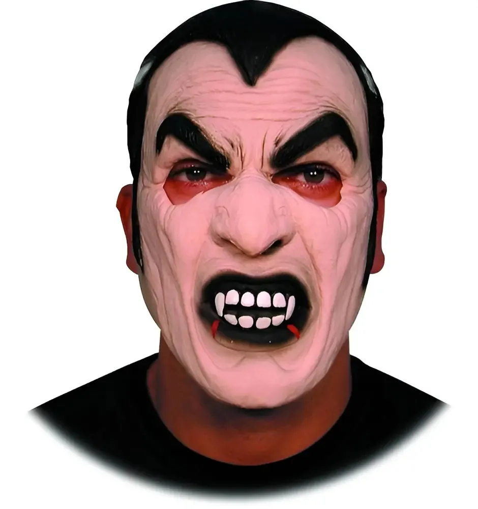 Máscara Dracula 100% Latex Cosplay Fantasia Spook
