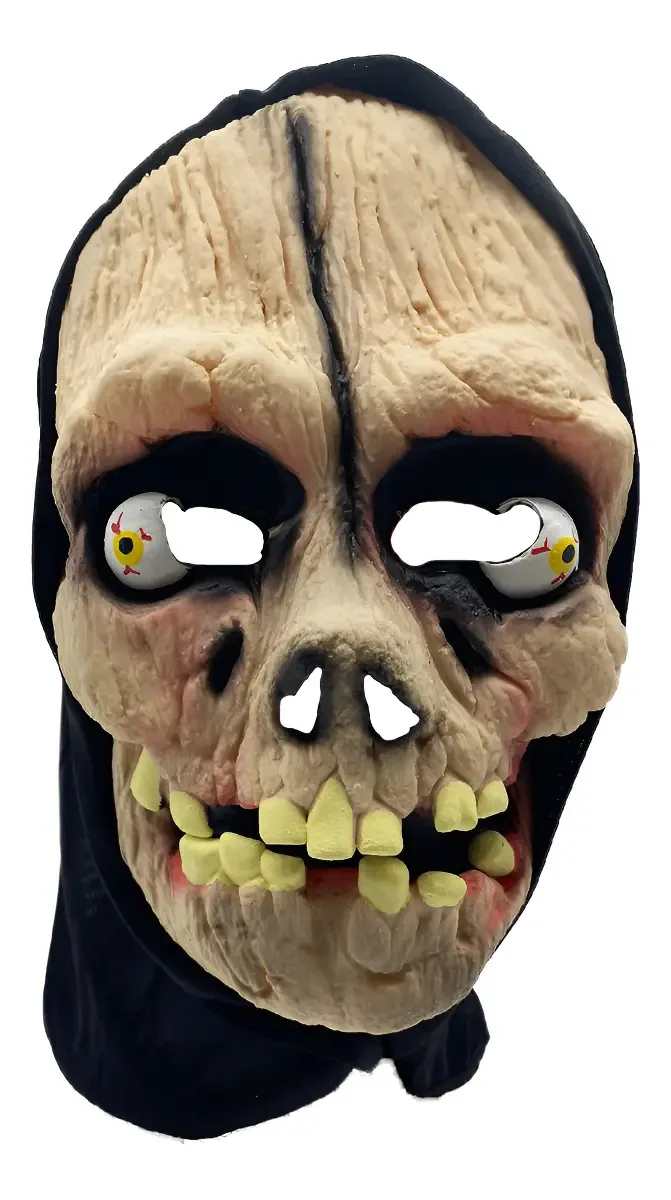 Mascaras Halloween Festa Fantasy Terror Cosplay Com Capuz Caveira Podre