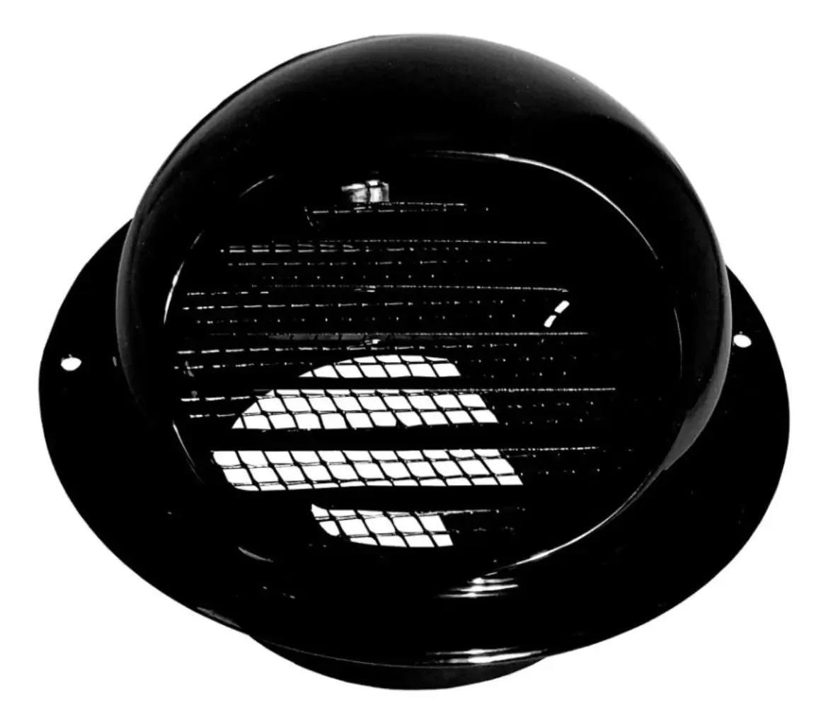 Grade Defletor Itc 100 Mm Tampa De Saída De Ventilação Cor Preto