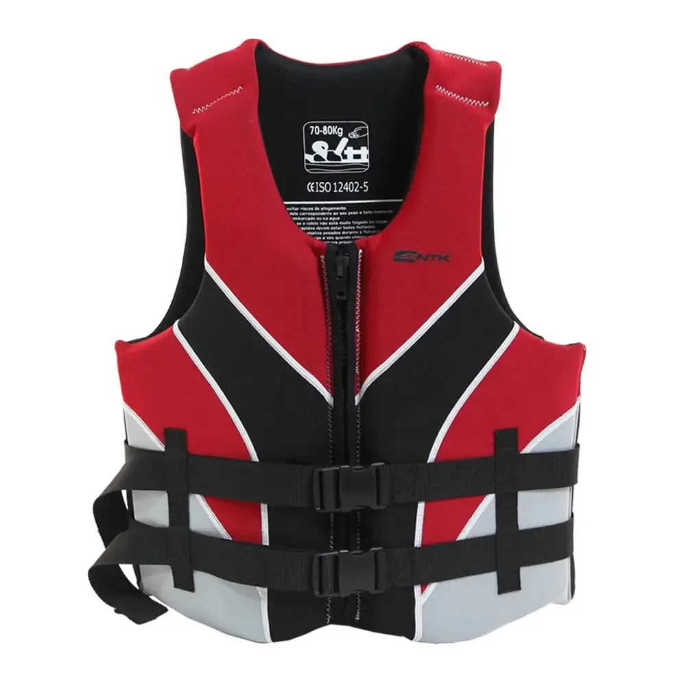 Colete Salva Vidas Nautika Ventura 70-80kg Preto E Vermelho