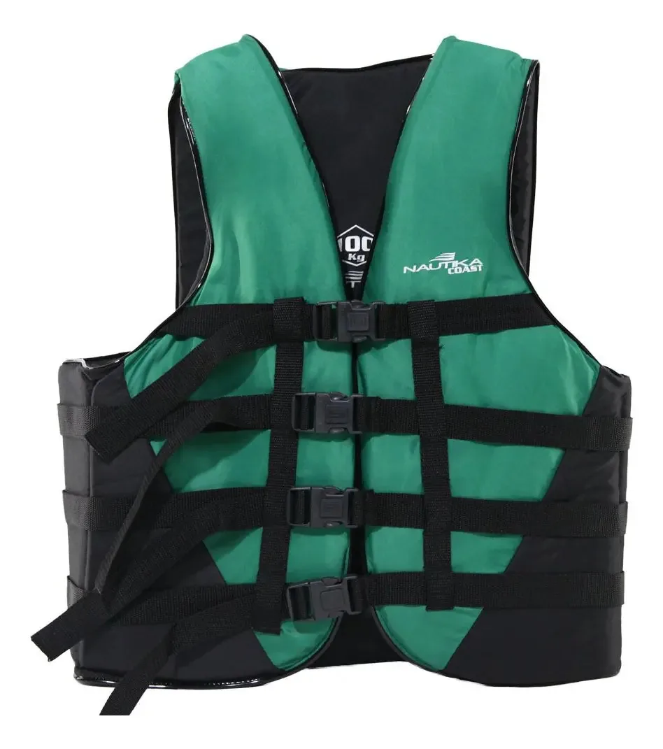 Colete Coast 130kg Salva Vidas Verde E Preto - Ntk Verde