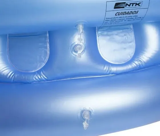 Banheira Inflável Redonda 480 Litros - Nautika. Cor Azul