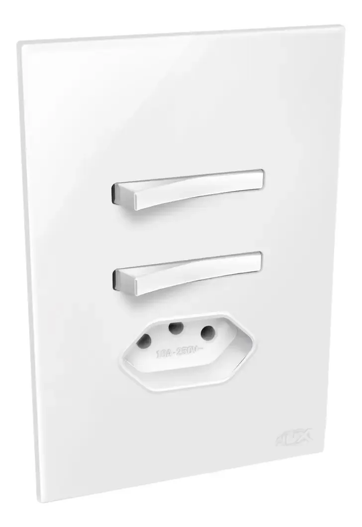 Tomada e Interruptores JNX Legacy-C Branco 20A Módulo 4x2