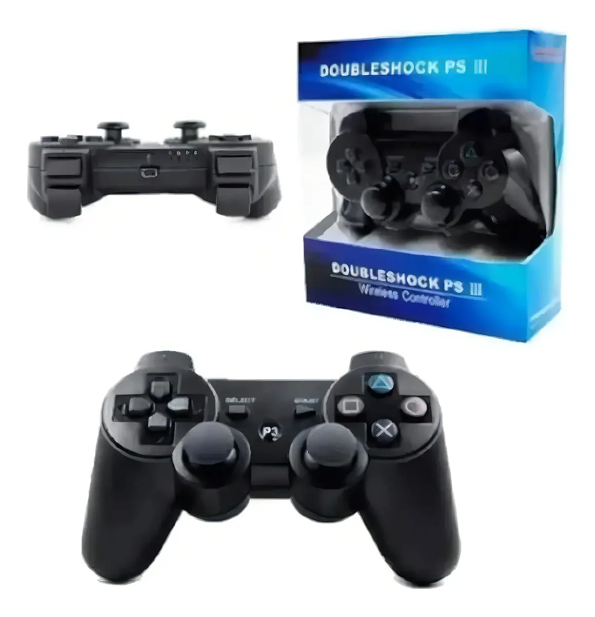 Kit 2 Controles Para Jogos Ps3 Sem Fio Bluetooth Competição