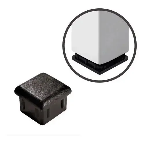 Ponteiras Plásticas Masticmol Pretas para Tubo Metalon 20x20 e 30x20