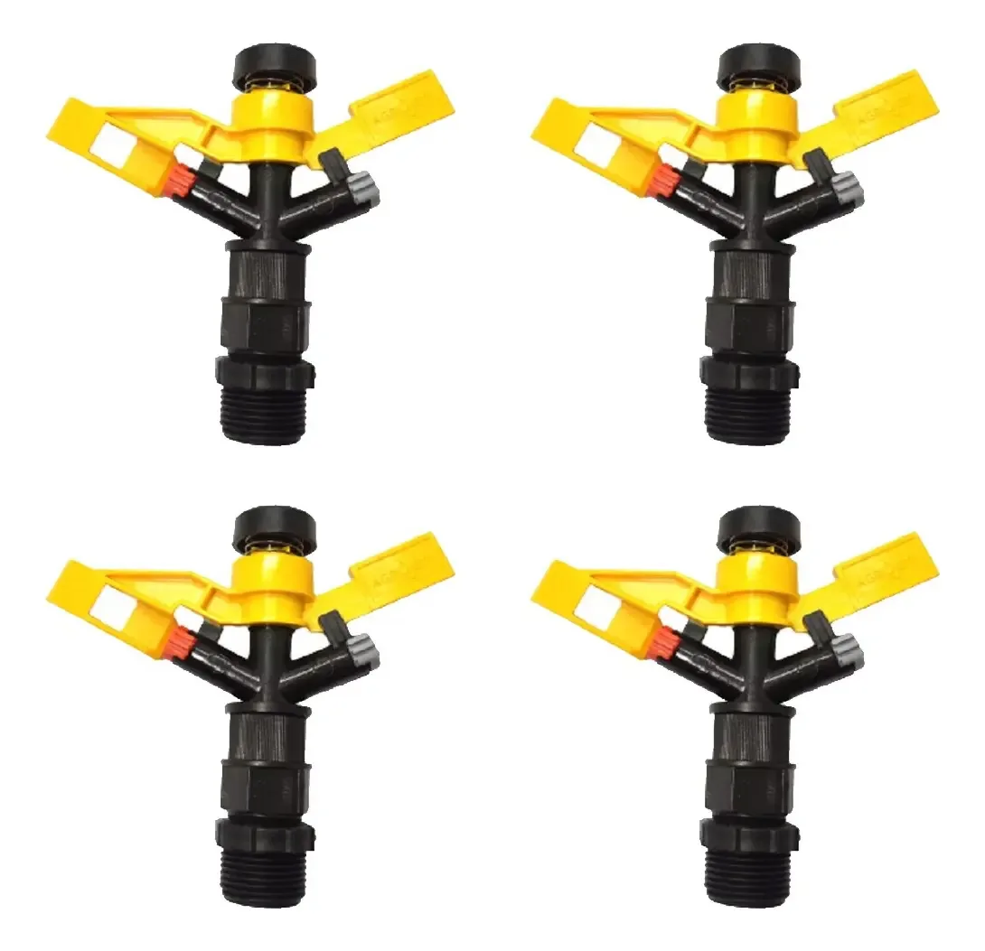 Aspersor Mini Agricola Agrojet Até 25m Diâmetro 04 Unidades