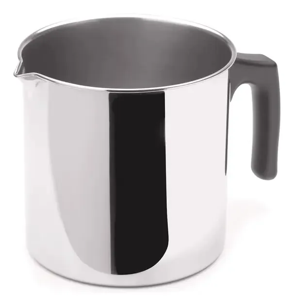 Kit Com 6 Fervedor Leiteira Panela Inox 650 Ml