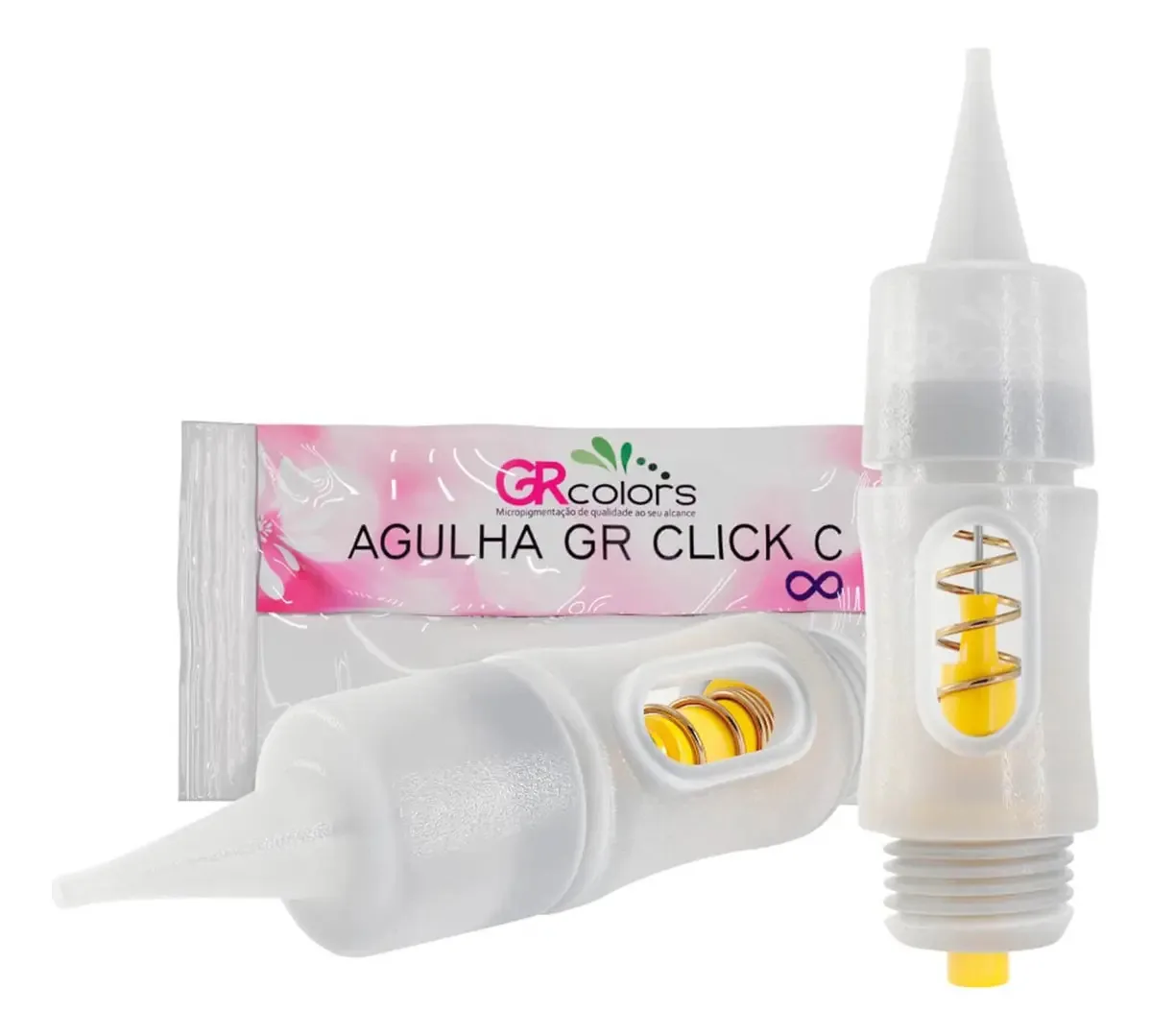 Agulha De Microblading Descartável Gr Colors Regular X 10 Agulhas - Amarelo