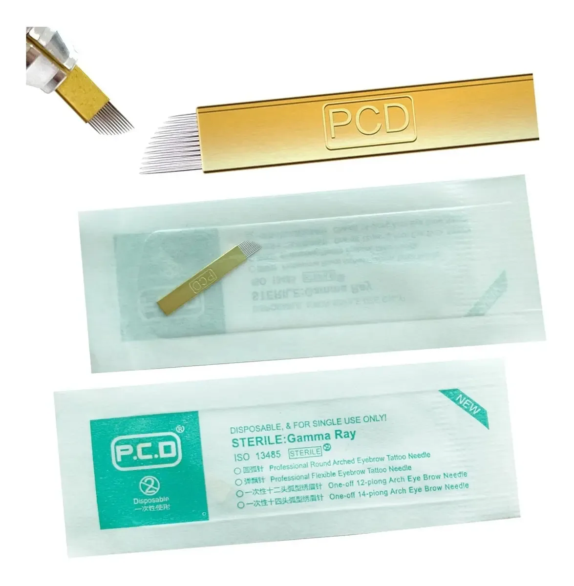 Lâmina Tebori Hard Chanfrada Espessura 0.18mm Kit 5un