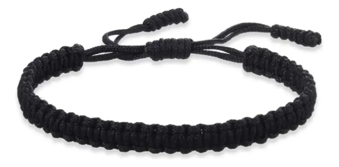 Pulseira Budista Tibetano Sorte E Proteção Preto