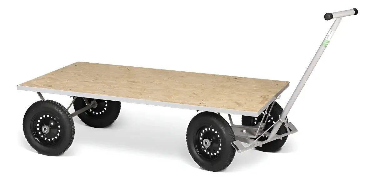 Carrinho Com Plataforma Em Madeira Tm53 Marcon