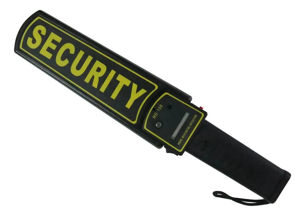 Detector de Metais Manual MD150 para Segurança com Alerta Vibratório