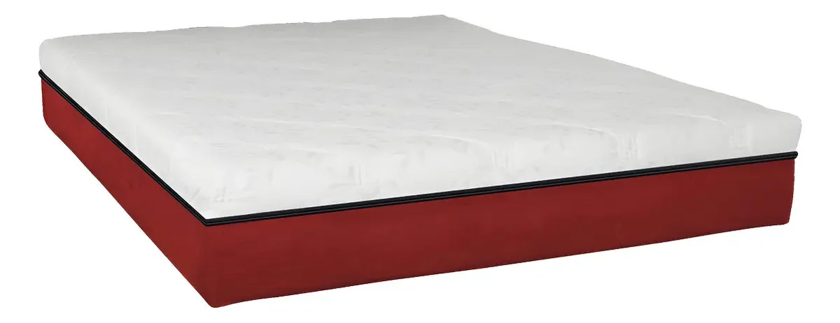 Colchão King 1,93x2,03 - Luxo Cor Bordô