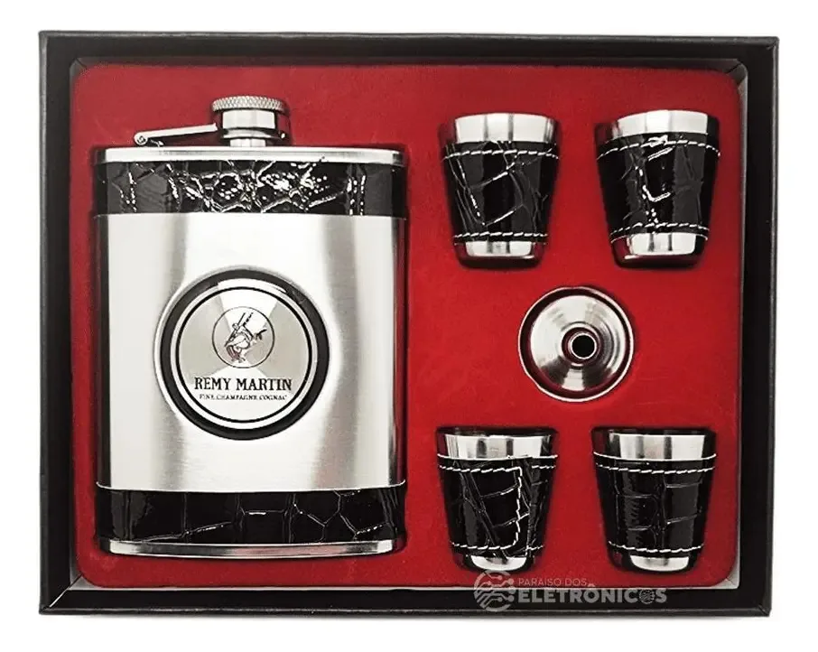 Cantil Porta Bebidas 4 Copos Shot Funil Ideal Presentar