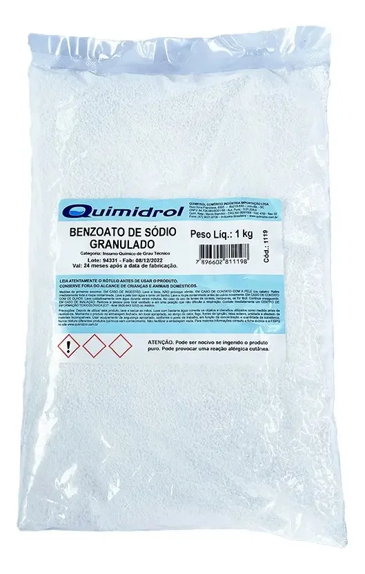 Benzoato De Sódio Puríssimo 1 Kg