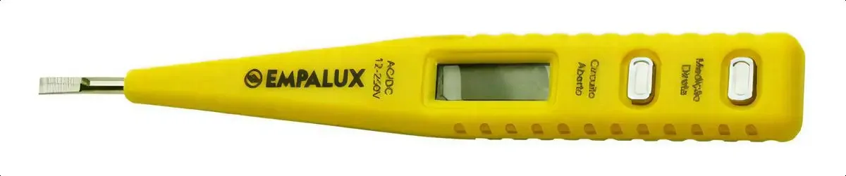 Chave Teste De Voltagem Digital 12 - 250v Empalux