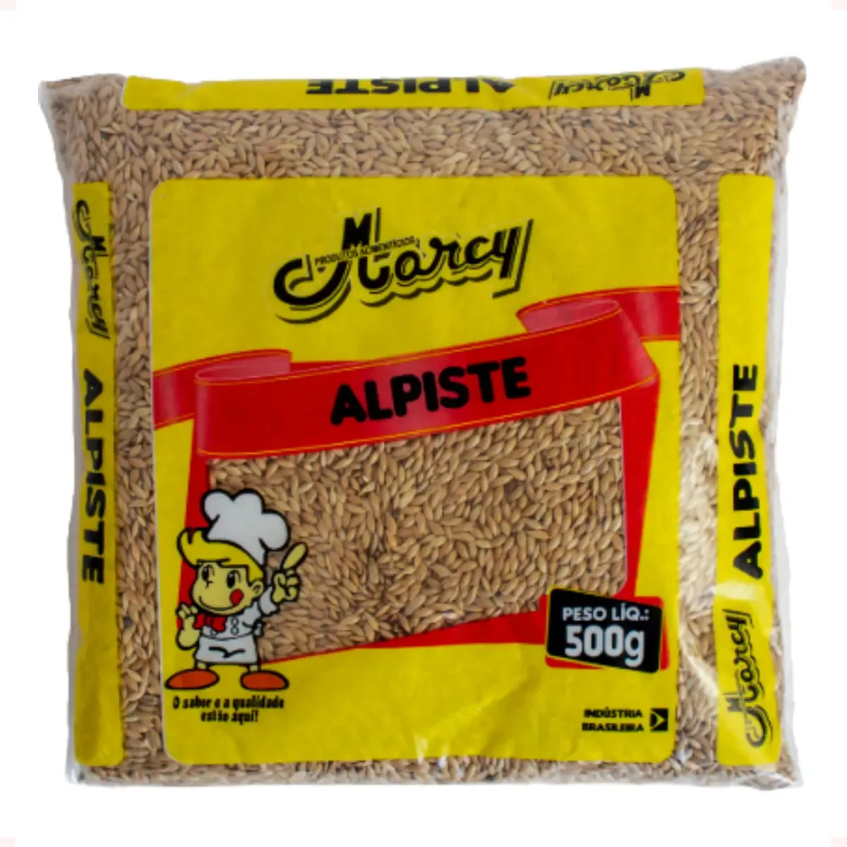 Alpiste 500g Ração Para Pássaros E Aves