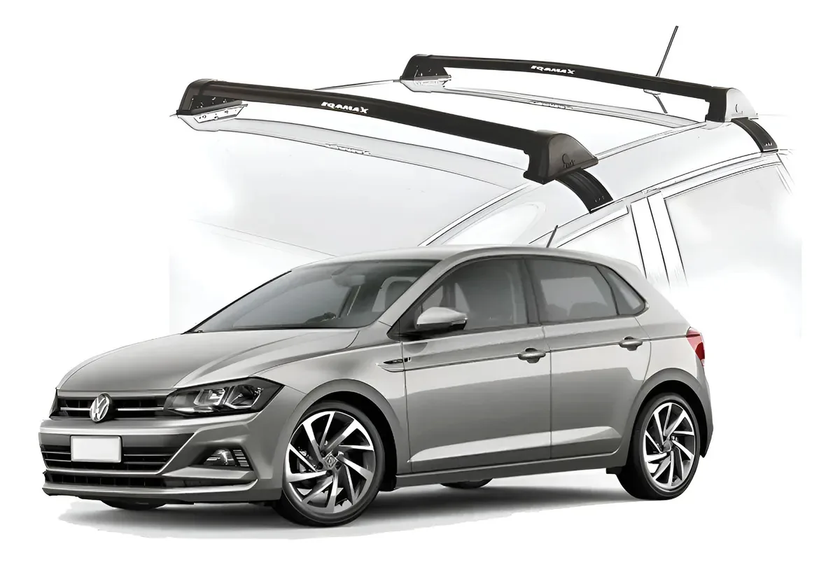 Rack de Teto VOLKSWAGEN POLO/VIRTUS Preto - EQMAX 6329