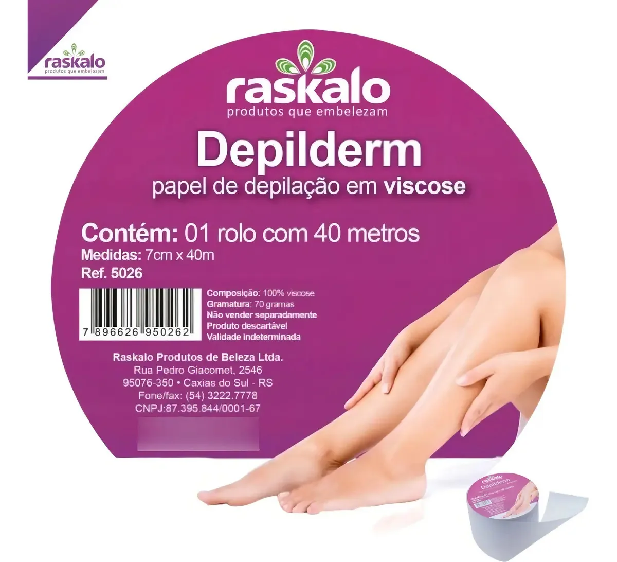 Papel P/depil.de Vini Rolo C/40 M