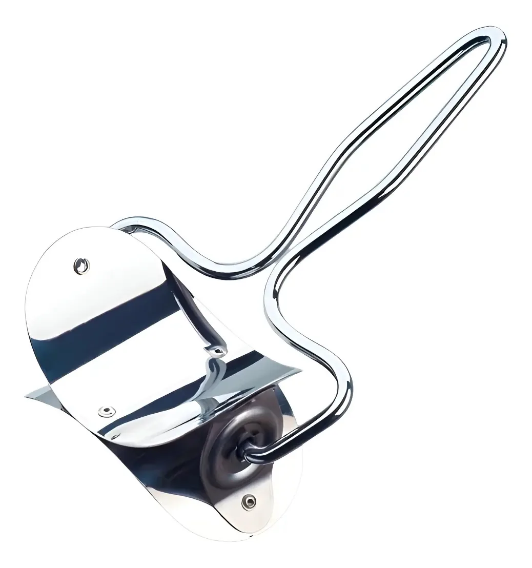 Carretilha Promate Aço Inox Para Pasteis Cabo Cromado Modelo Inox CB