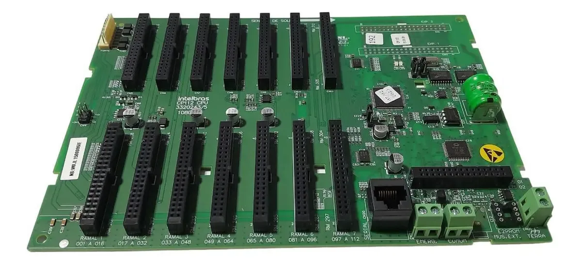 Placa Base Cpu Central Portaria Cp 112 Intelbras Maxcom Nova