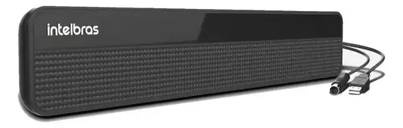 Antena De Tv Interna Digital Amplificada Ai3101 Intelbras Cor Preto